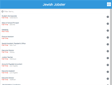 Tablet Screenshot of jewishjobster.com